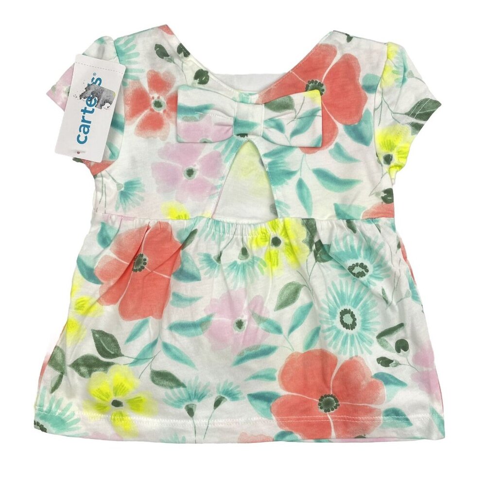 Carter's Baby Girl Shorts & Top  4-pc Set Size 12 Month - Picture 9 of 13